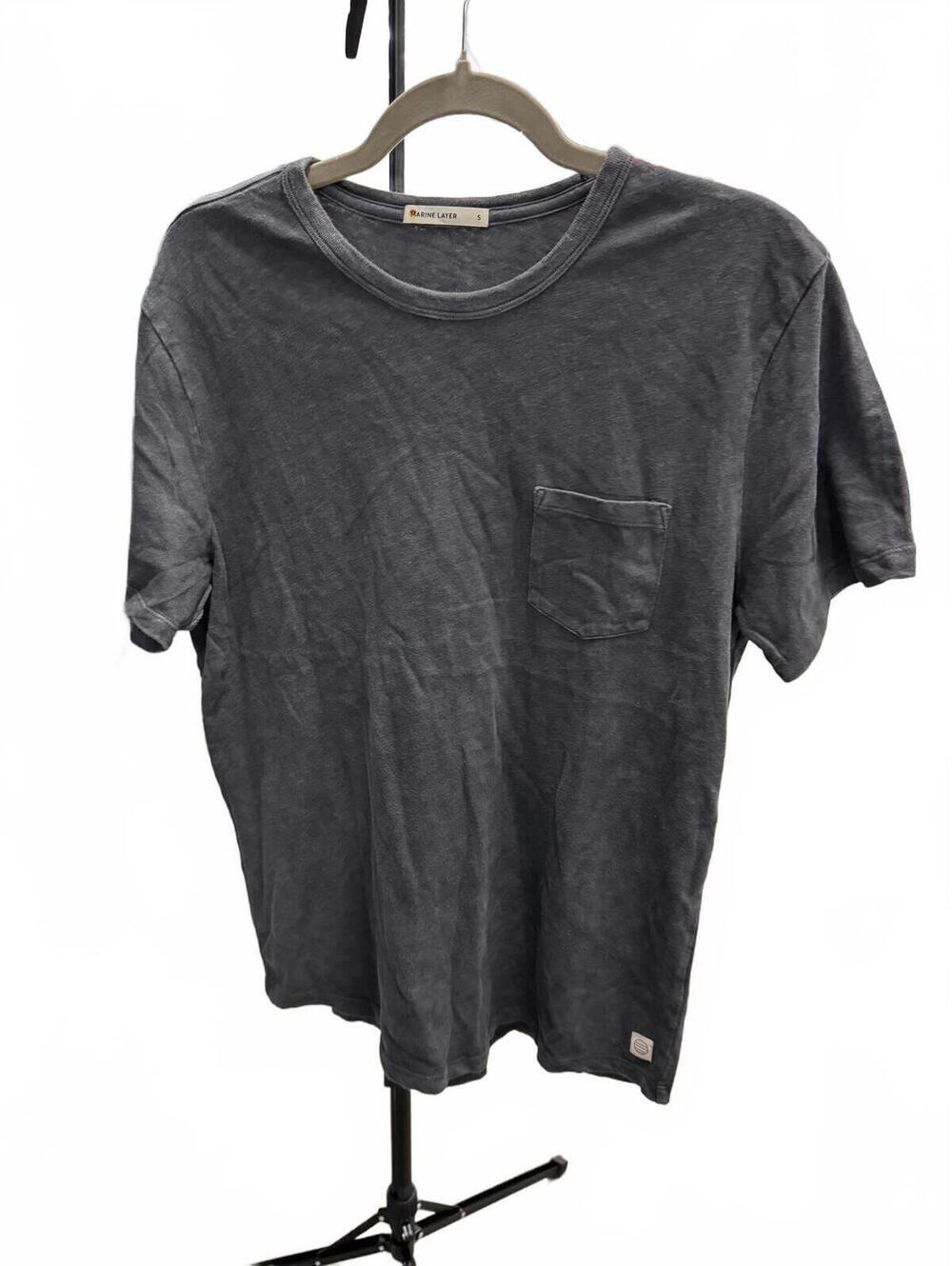 Marine Layer Men's Gray Short Sleeve Pocket T-Shirt Size S